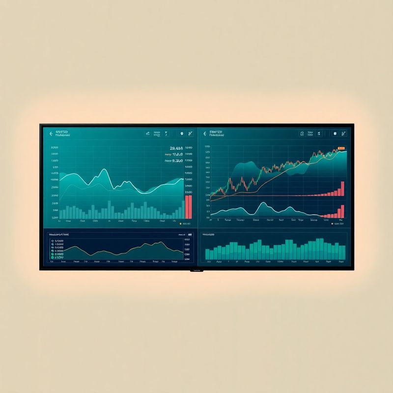 Interfață terminal Mare Atelier cu vizualizări de date în paleta teal-modern